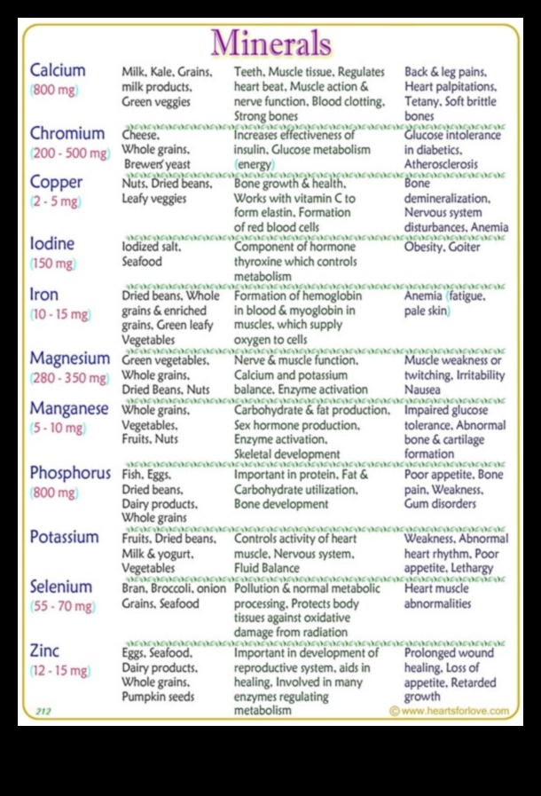 Temel Mineraller: Beslenme Sağlığına Derinlemesine Bir Bakış