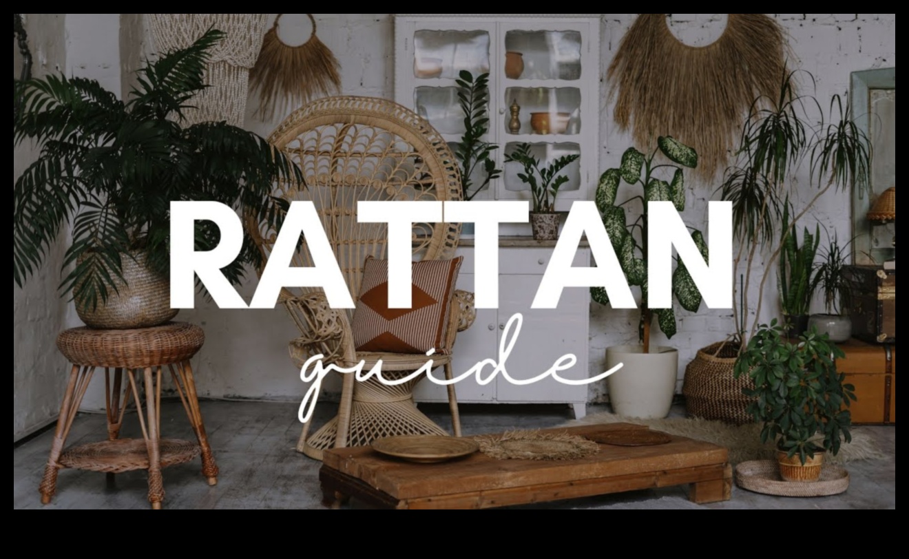 Rattan'ı ev dekorunda kullanmanın yaratıcı yolları